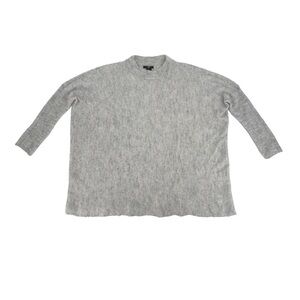 H&M Heather Gray Oversized Boxy Alpaca Wool Crew Neck Sweater Size XS/S Women’s